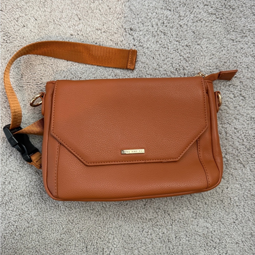 Mimi and Pal breast pump bag satchel - Walnut brown color - never used NEW
